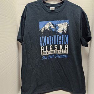 ACE Kodiak Alaska Forty Ninth State The Last Frontier T Tee Shirt Black GILDAN
